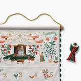 Nativity Embroidered Hanging Advent Calendar