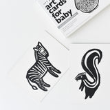 Art Cards for Baby, Black and White Animals