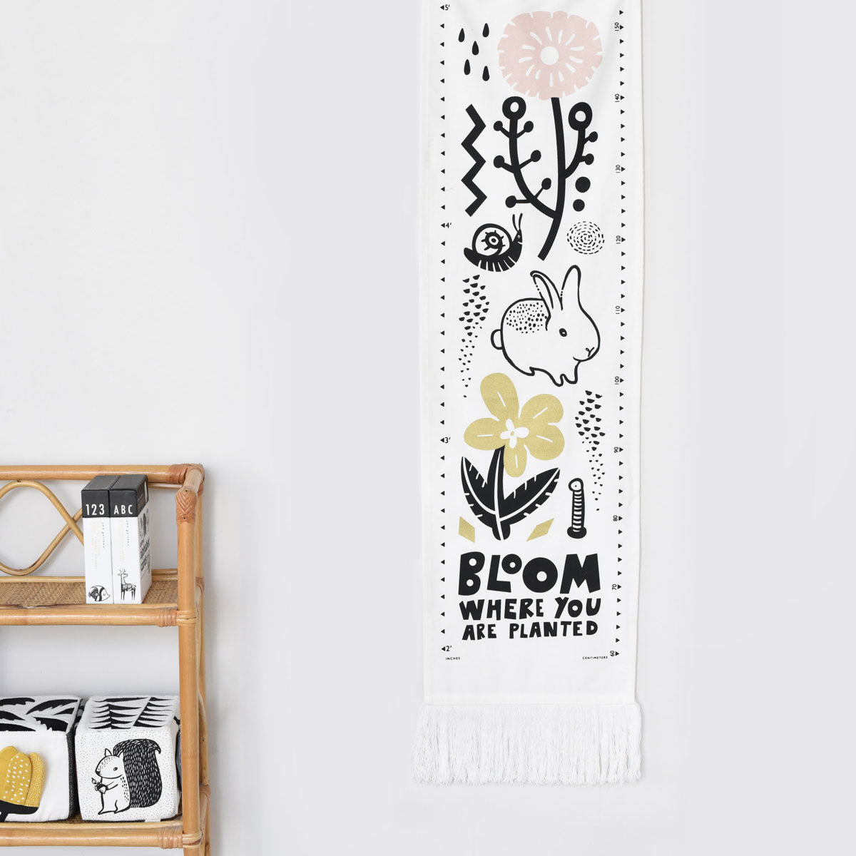Wee Gallery Canvas Growth Chart, Bloom