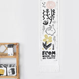Wee Gallery Canvas Growth Chart, Bloom
