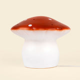 Egmont Heico Medium Mushroom Lamp with Dimmer, Brick Red