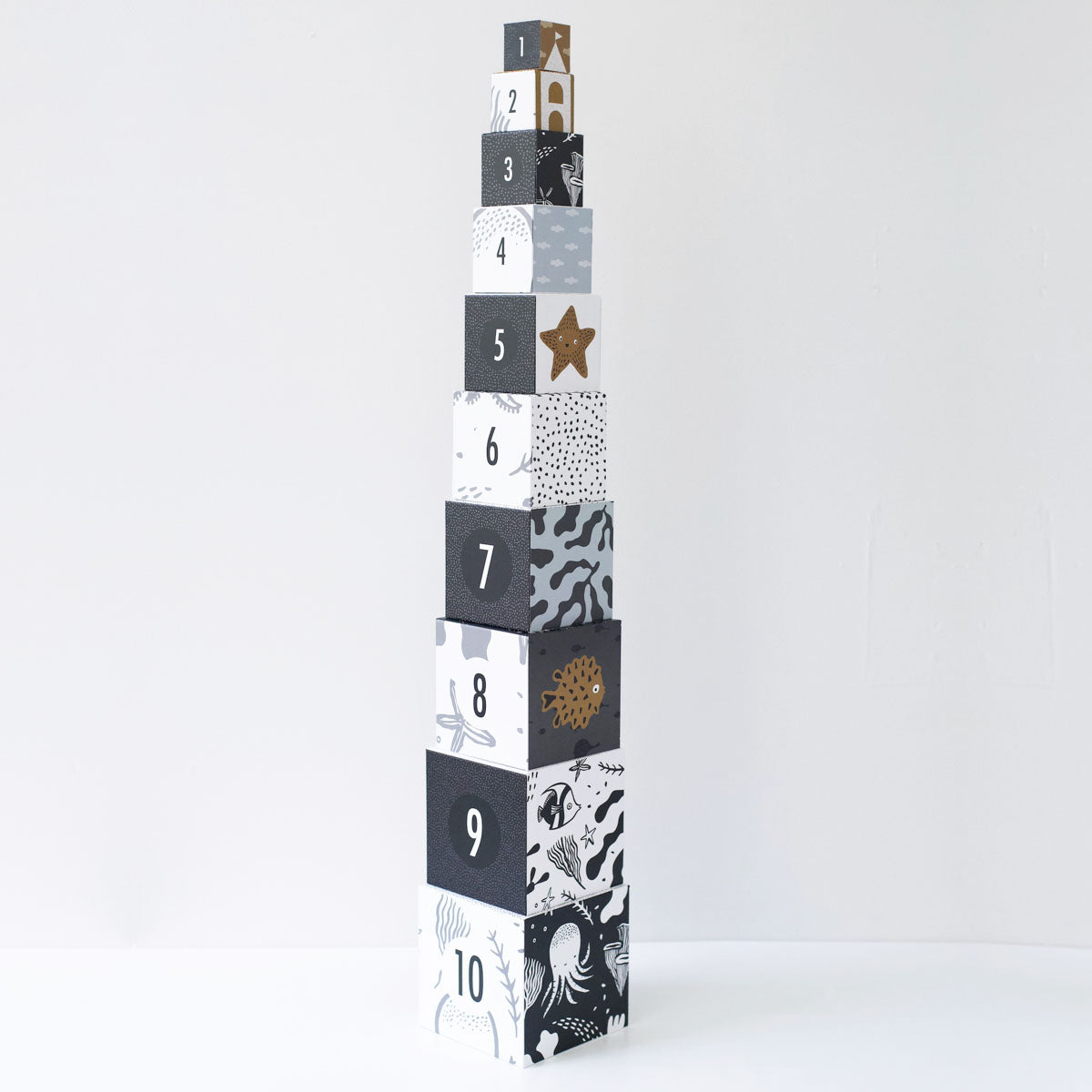 Wee Gallery Nesting Blocks, Ocean Animals