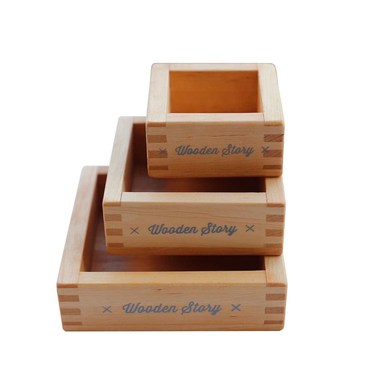 Wooden Story Wooden Nesting & Sorting Trays
