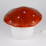 Egmont Heico Large Mushroom Lamp with Dimmer, Red Brick