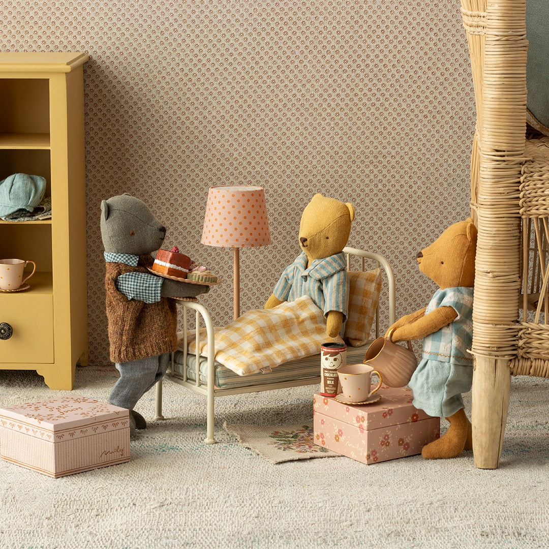 Maileg Doll House Miniature Floor lamp, Dark Powder