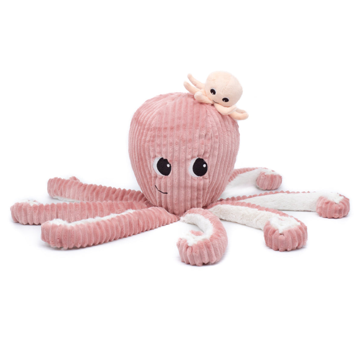 向童子 奋斗挂偶 兔 ぬいぐるみ 逆愛 Revenged Love梓渝 Les Deglingos Les Ptipotos, Filou the Octopus Mum & Baby, Pink