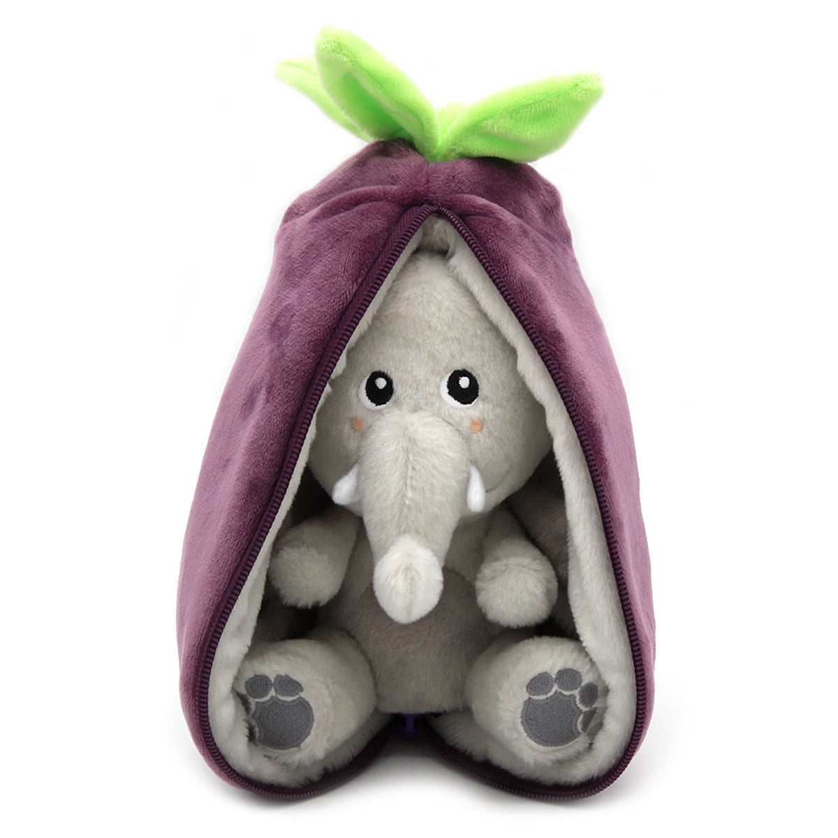Flipetz Velvet the Elephant/Eggplant Plush Doll – My Sweet Muffin