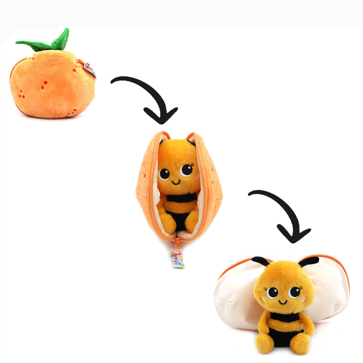 Flipetz Buzzet the Bee/Tangerine Plush Doll – My Sweet Muffin