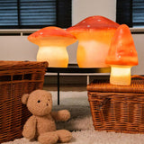 Egmont Heico Medium Mushroom Lamp with Dimmer, Brick Red