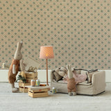 Maileg Doll House Miniature Floor lamp, Dark Powder