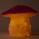 Egmont Heico Large Mushroom Lamp with Dimmer, Red Brick