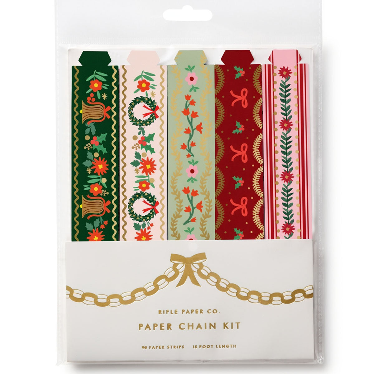 Rifle Paper Co. Holly Jolly Paper Chain Kit