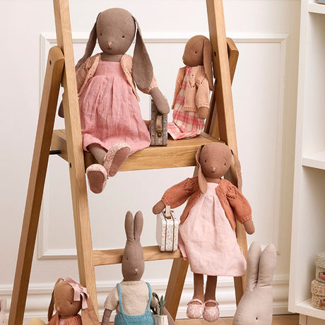Maileg Bunny in Linen Dress, Size 4