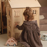 Grand Natural Wood Dolls House