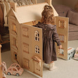 Grand Natural Wood Dolls House