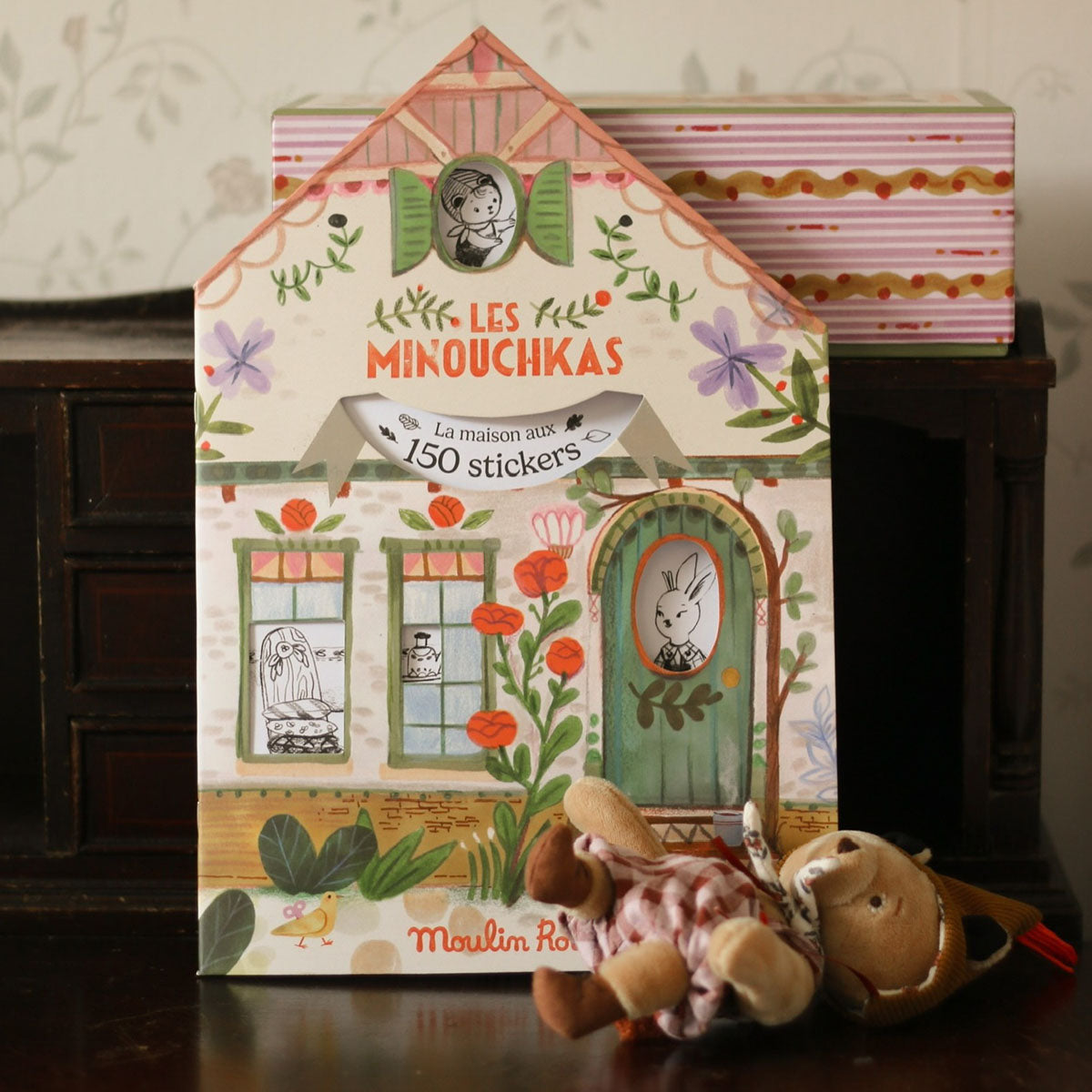 Moulin Roty Les Minouchkas Coloring Sticker Book
