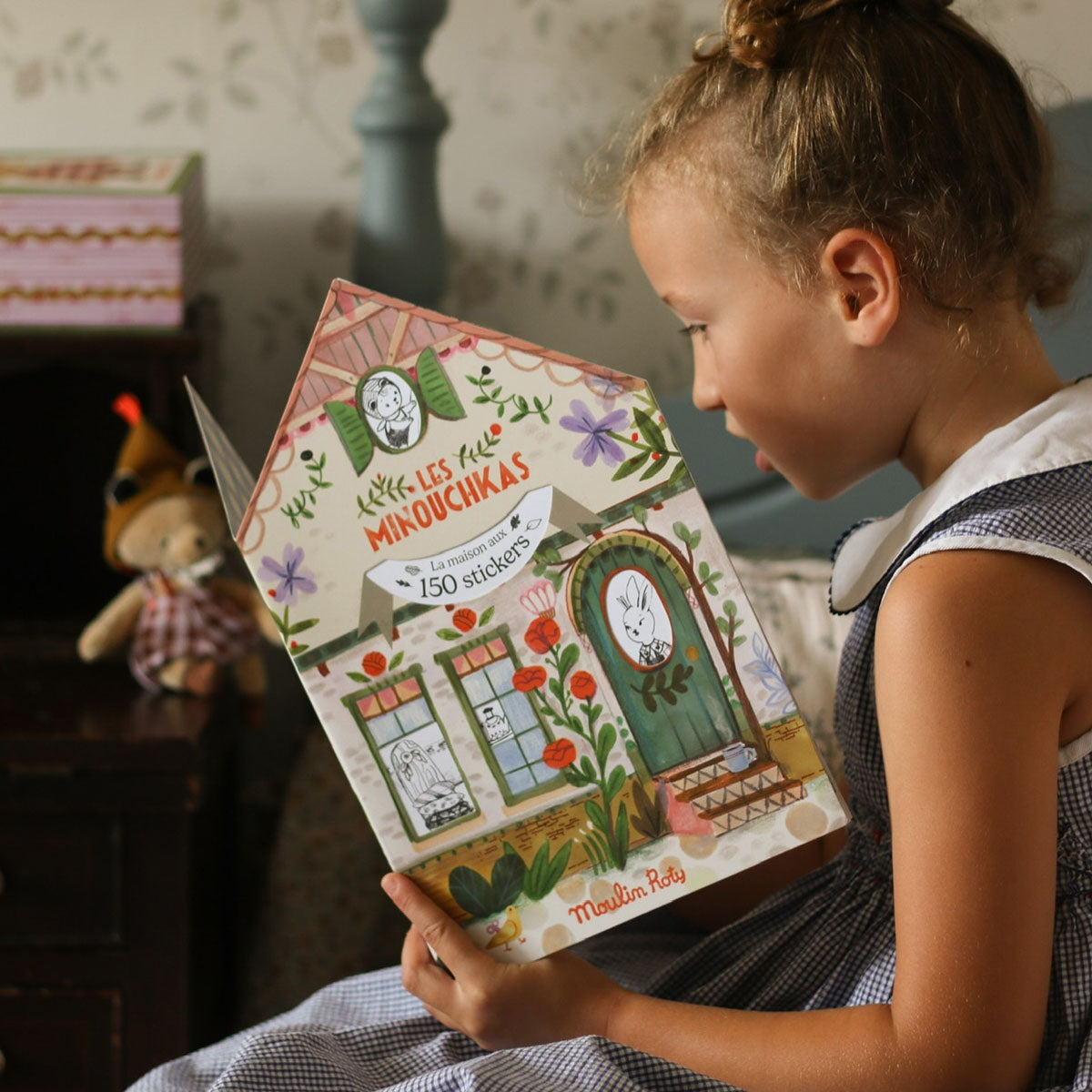 Moulin Roty Les Minouchkas Coloring Sticker Book