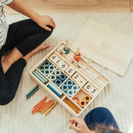 Wooden Math Learning Box