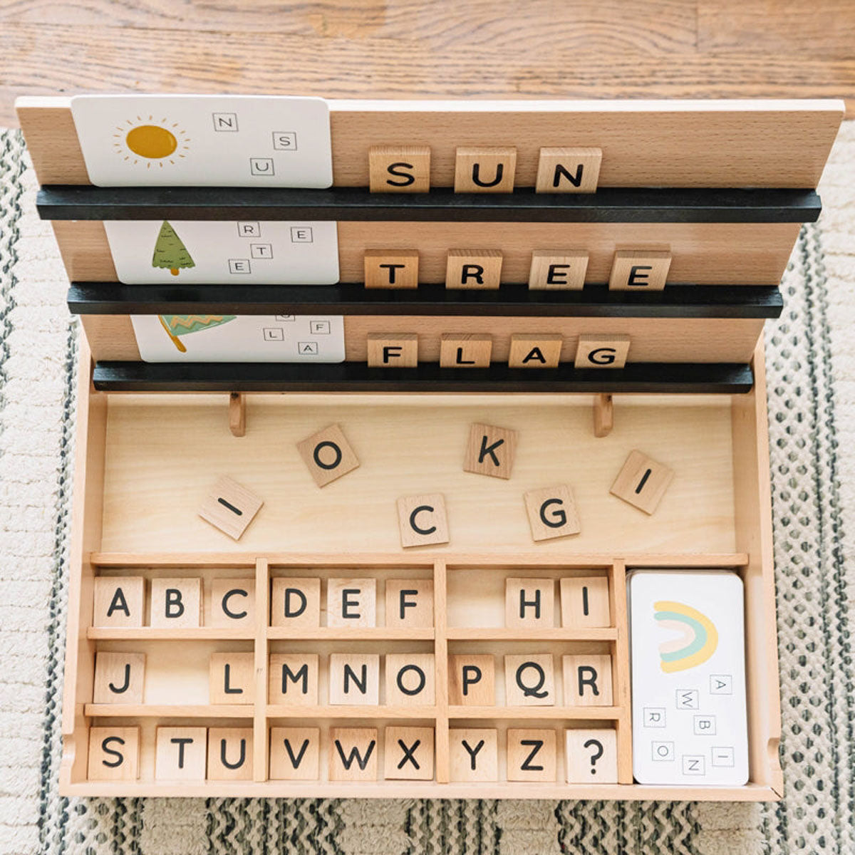 Wooden Spelling Activity Box