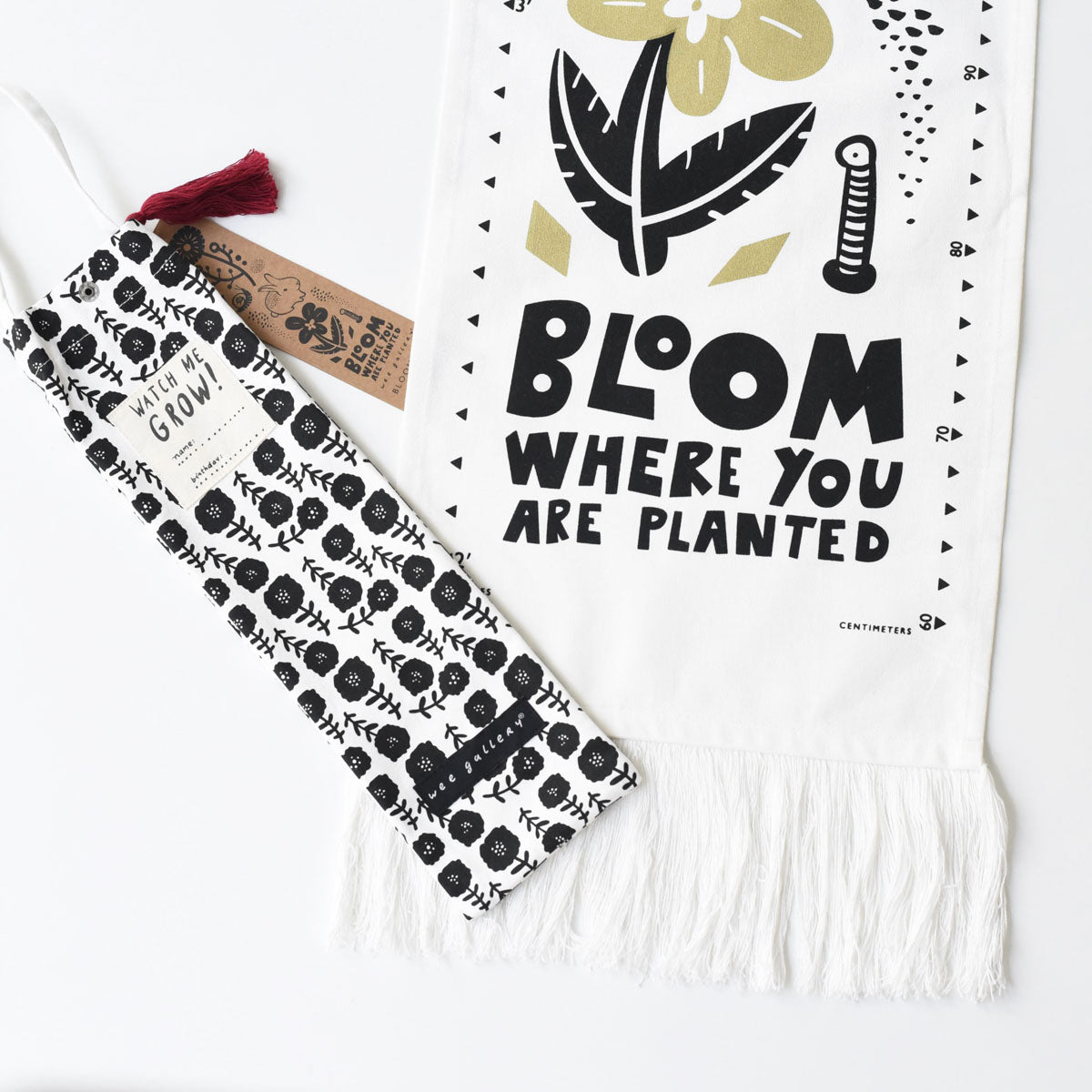 Wee Gallery Canvas Growth Chart, Bloom