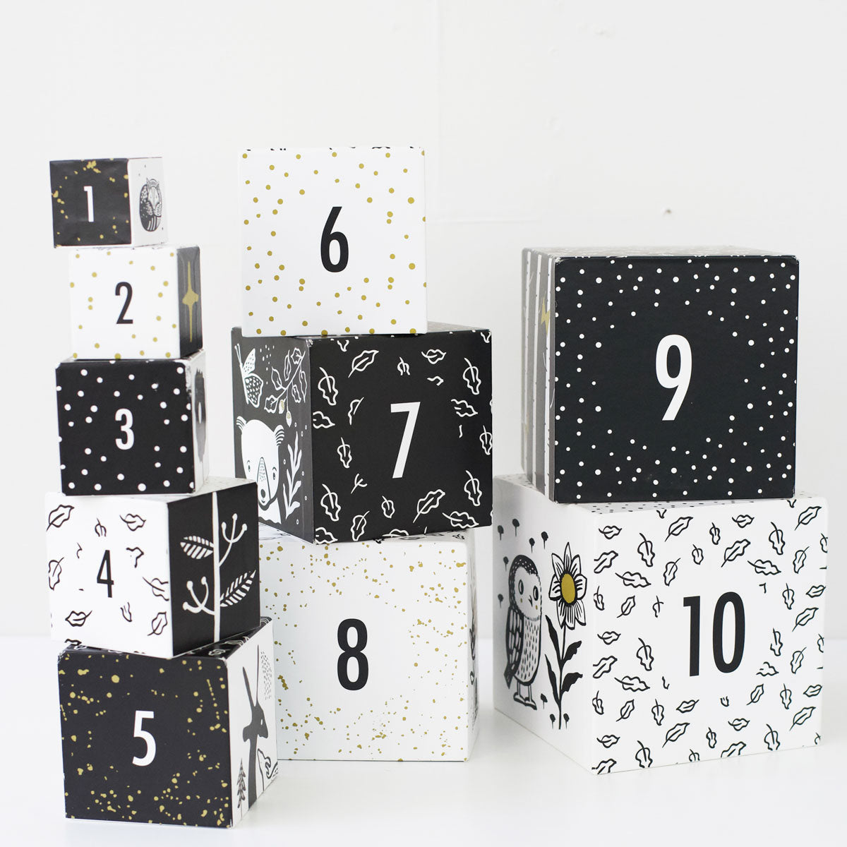 Wee Gallery Nesting Blocks, Woodland Numbers