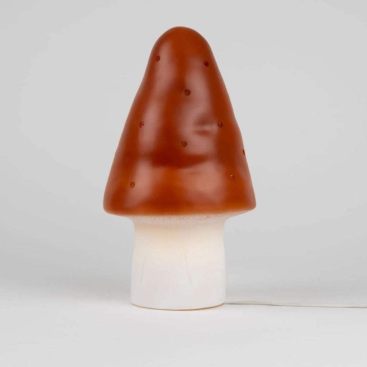 Egmont Heico Small Mushroom Lamp with Dimmer, Brick Red