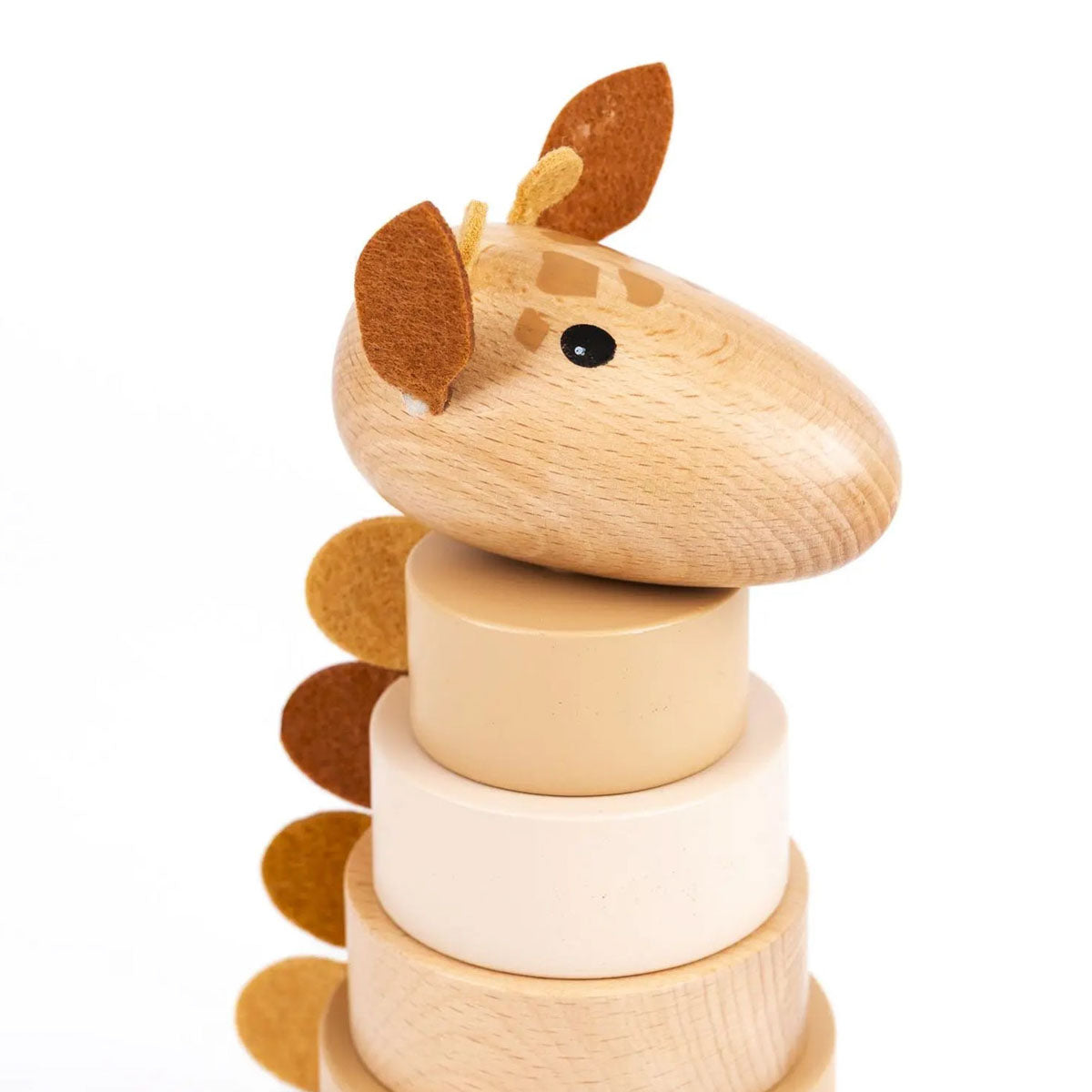 Giraffe Wooden Stacking Pyramid
