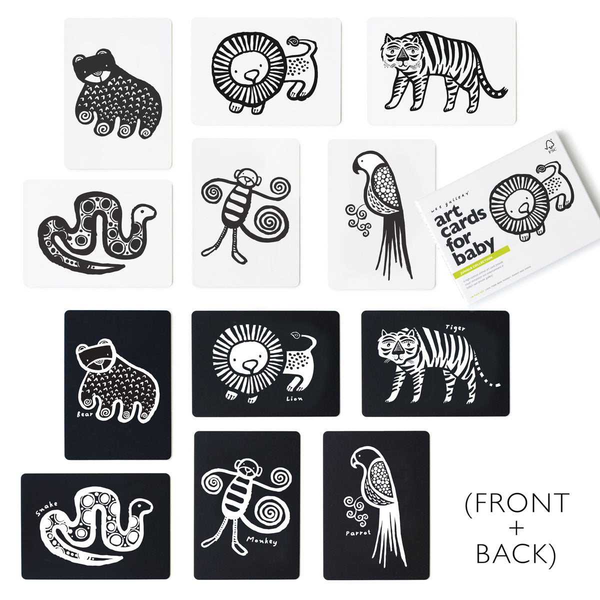 Art Cards for Baby, Jungle Animals