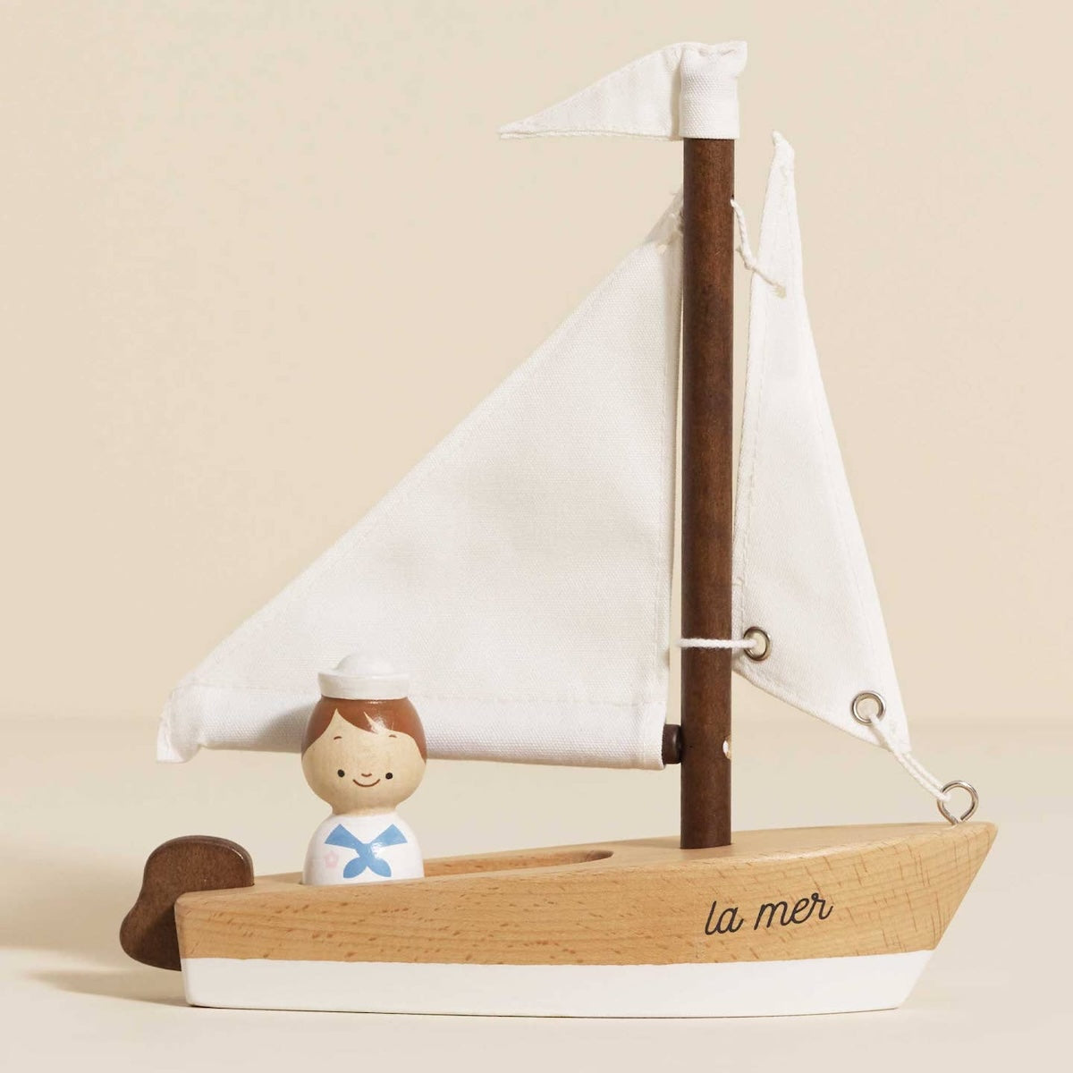 Le Toy Van Wooden Sailing Boat & Captain