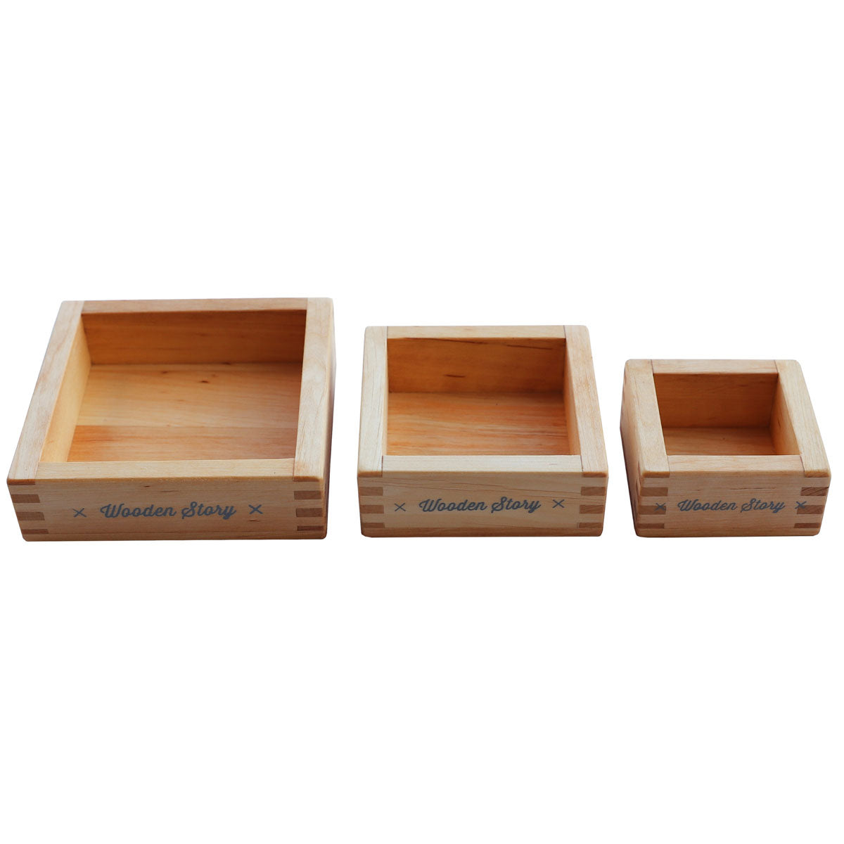 Wooden Story Wooden Nesting & Sorting Trays