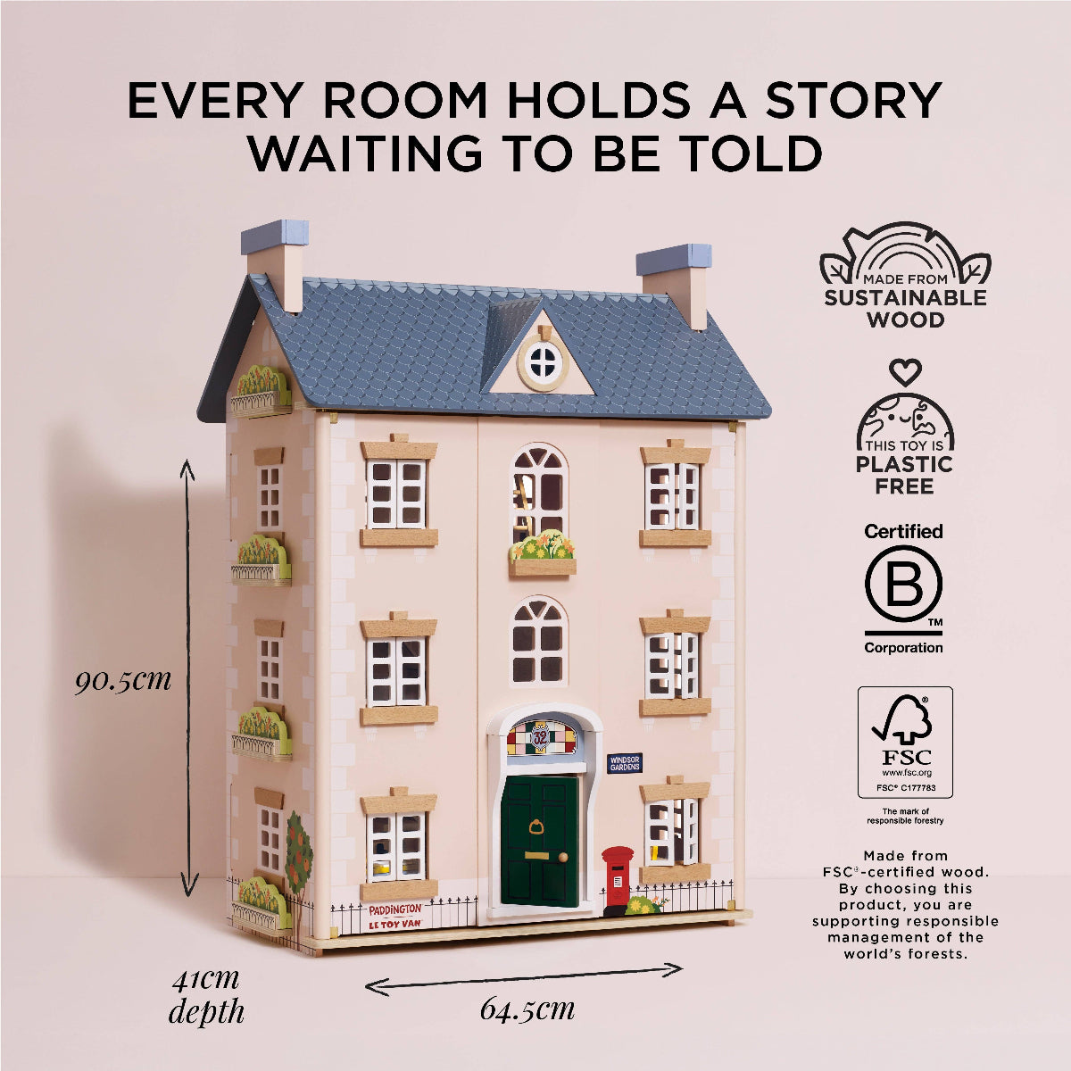 Le Toy Van Paddington™ Wooden Dolls House