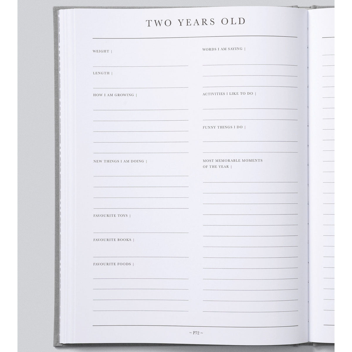 BABYJournal. Birth to Five Years