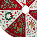 Christmastide Embroidered Tree Skirt