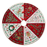 Christmastide Embroidered Tree Skirt