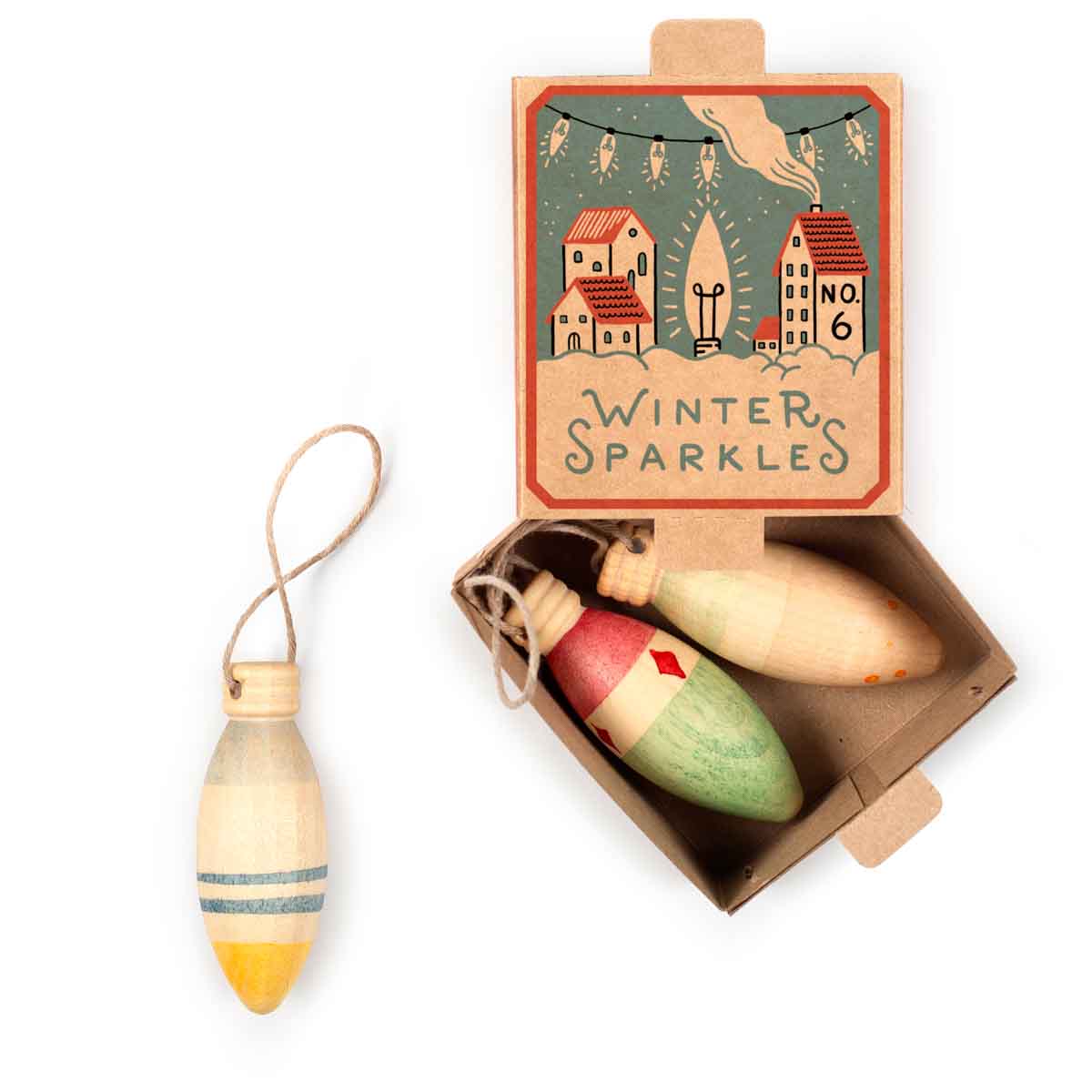 Grapat Wooden Ornament Set