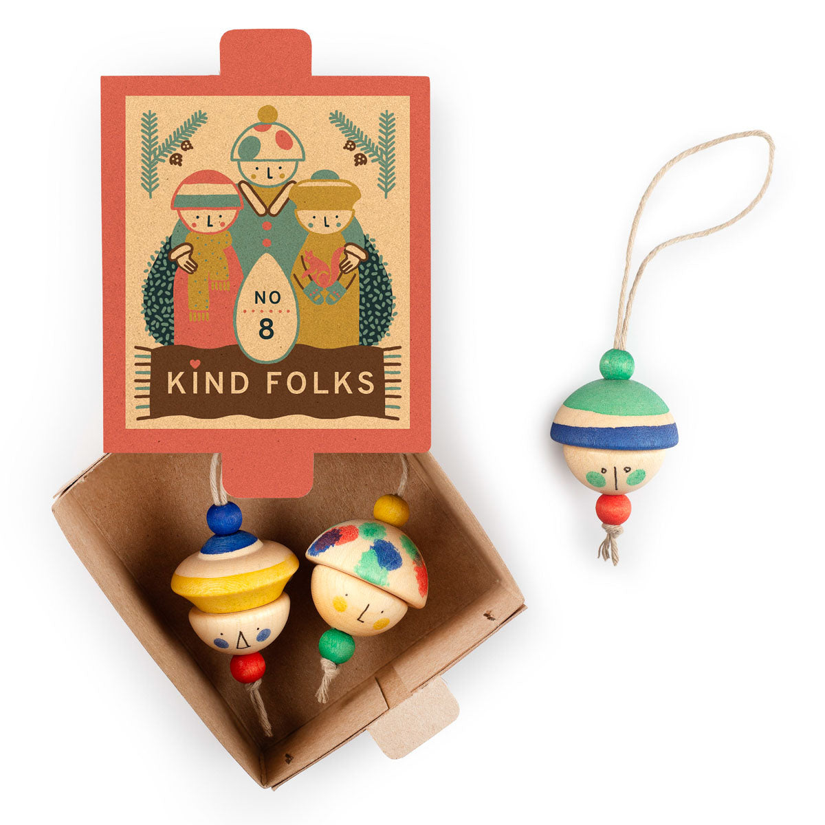 Grapat Wooden Ornament Set ( No.8, No.9 )