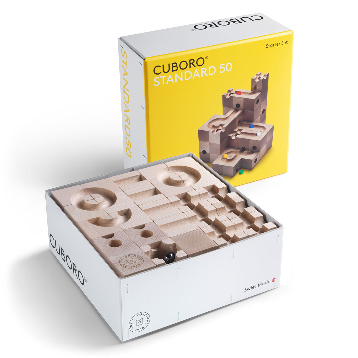 CUBORO Marble Run Set, STANDARD 50