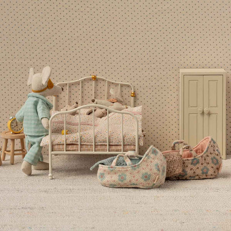 Maileg Vintage Bed  for Mom & Dad Mouse Doll (ships in October)