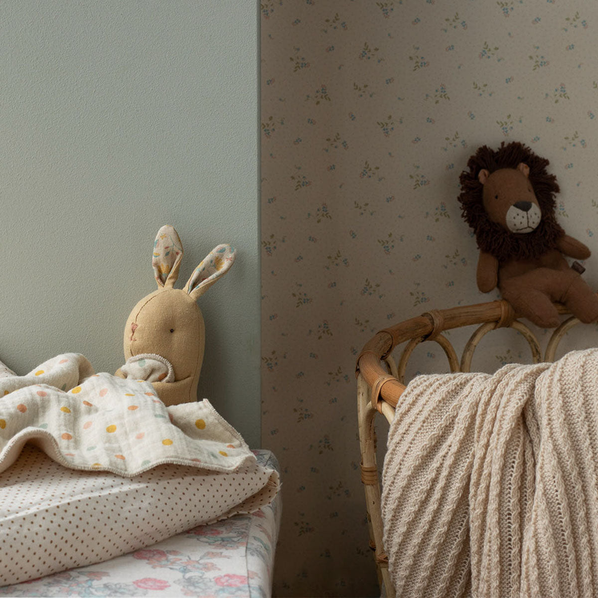 Maileg Lullaby Friends, Mini, Cream Yellow Bunny (Ships in April)