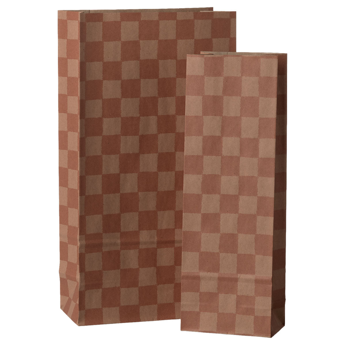Maileg Gift Bag, Checker, Powder/Vintage Rose
