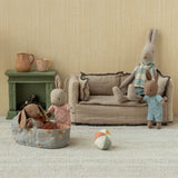 Maileg Micro Rabbit/Bunny Baby Set with Ball and Bottle