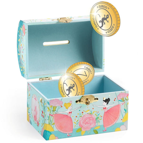 Ballerina Treasure Box Coin Bank