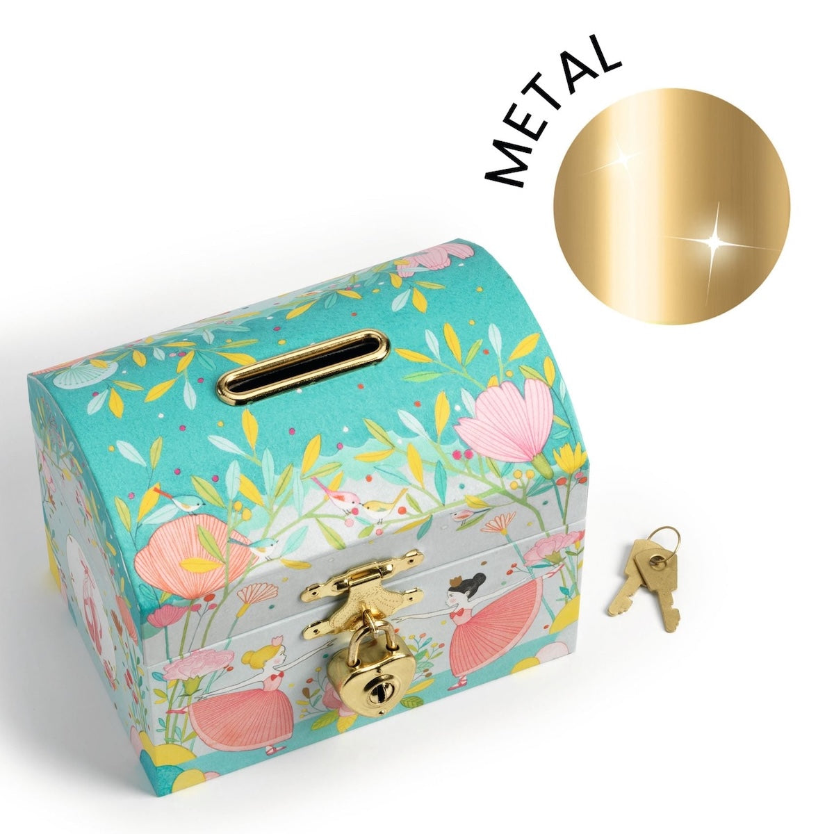 Ballerina Treasure Box Coin Bank