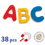 38 Big Letters Alphabet Wooden Magnets