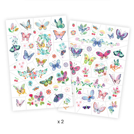 Djeco Temporary Tattoos, Dream Butterflies