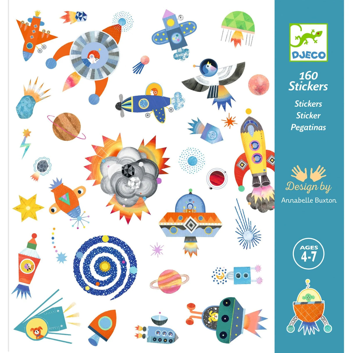 Djeco 160 Stickers, Interstellar
