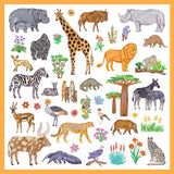 Djeco 160 Stickers, African animals
