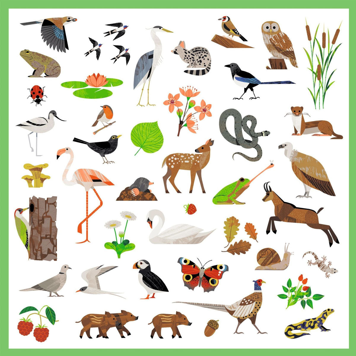 Djeco 160 Stickers, Fauna