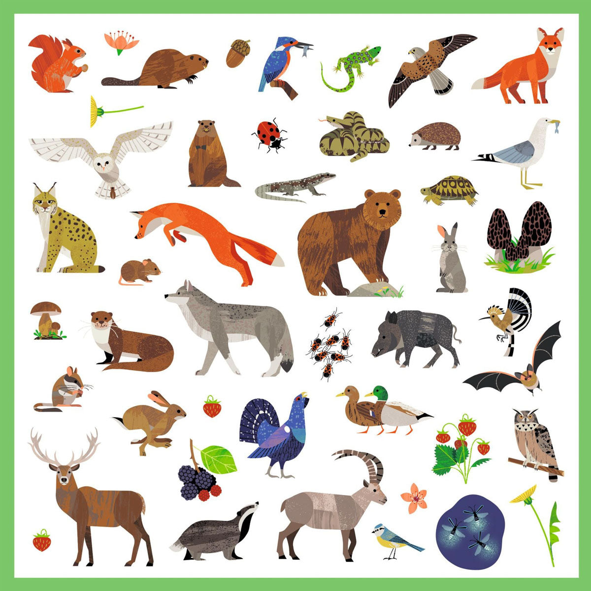 Djeco 160 Stickers, Fauna