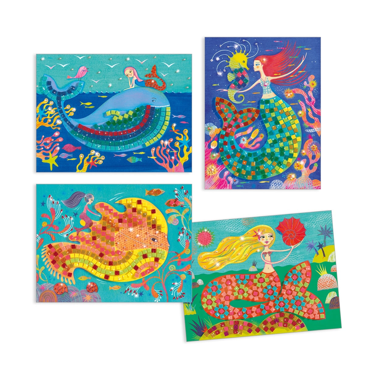 Mermaid's Song Sticker and Jewel Mosaic Craft Kit